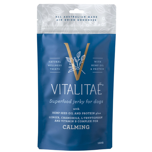 Vitalitae Superfood & Hemp Oil Dog Treats - Calming Jerky - 150g main image