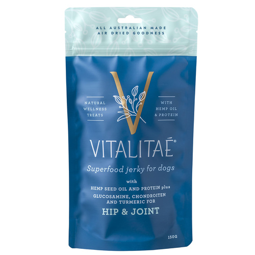 Vitalitae Superfood & Hemp Oil Dog Treats - Hip & Joint Jerky - 150g main image