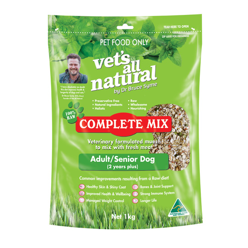 Vets All Natural Complete Mix Muesli for Fresh Meat for Adult and Senior Dogs - 1kg main image