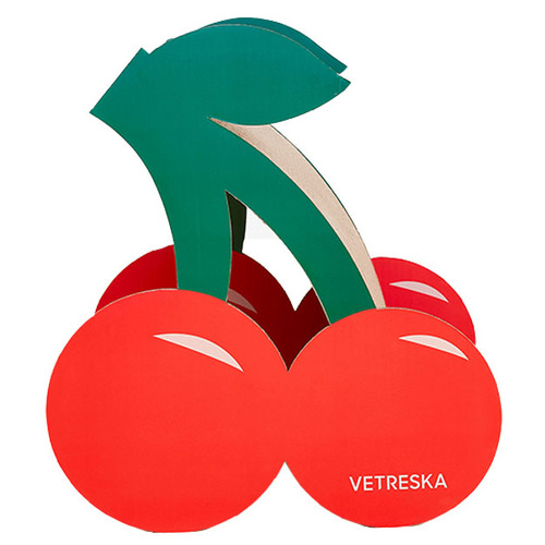 Vetreska Fruity Cardboard Cat Scratcher Post - Cherry main image
