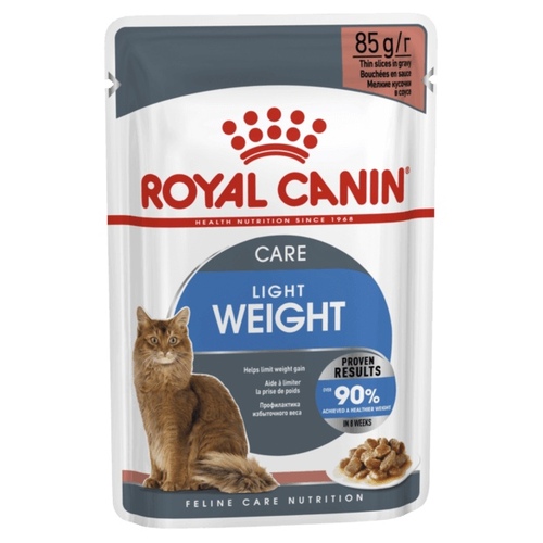 Royal Canin Ultra Light Moist Adult Cat Food in Gravy x 12 Pouches main image