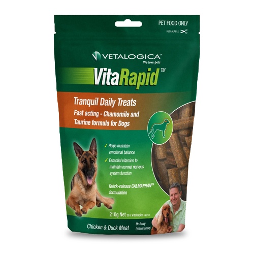 Vetalogica VitaRapid Grain Free Tranquil Treats for Dogs 210gm main image