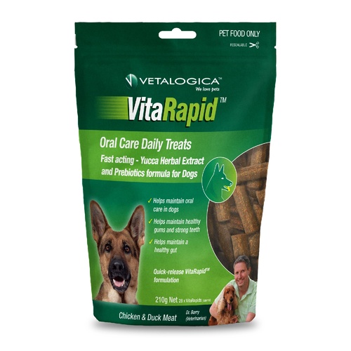 Vetalogica VitaRapid Grain Free Oral Care Treats for Dogs 210gm main image