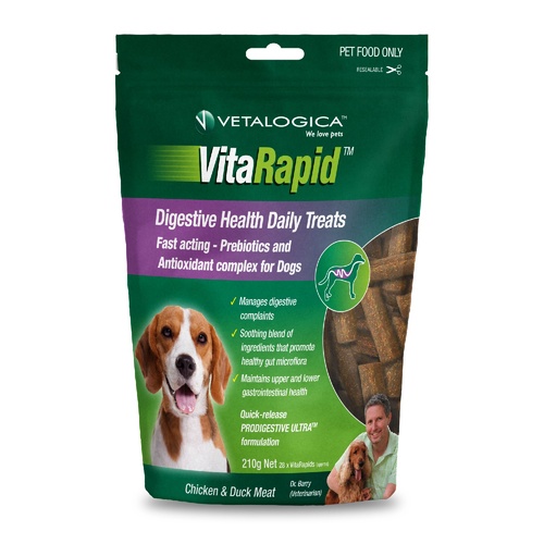 Vetalogica VitaRapid Grain Free Digestive Care Treats for Dogs 210gm main image