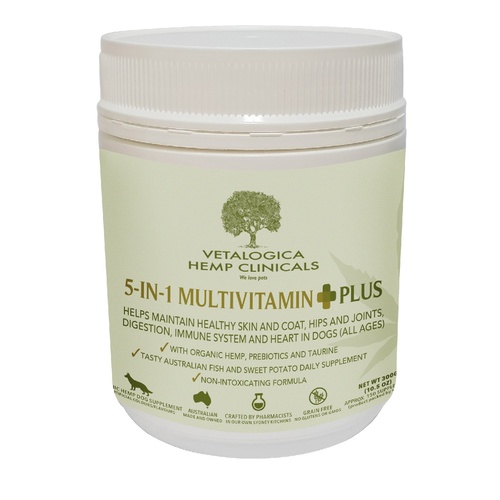 Vetalogica Hemp Clinicals 5-In-1 Multivitamin Plus Dog Supplement 300g main image