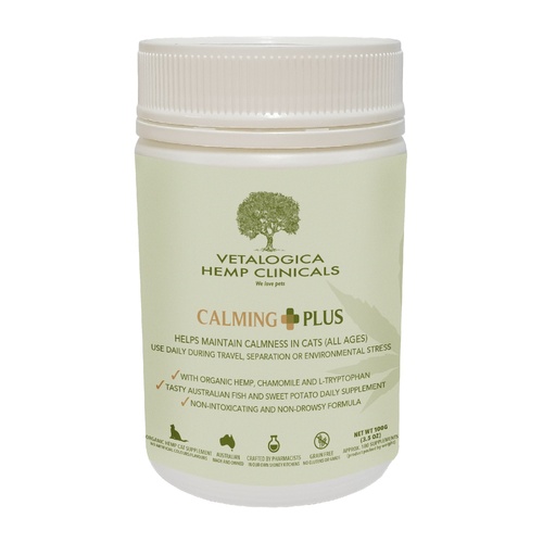 Vetalogica Hemp Clinicals Calming Plus Cat Supplement 100g main image