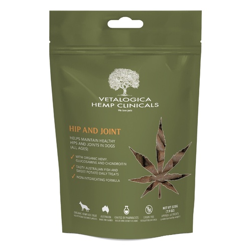 Vetalogica Hemp Clinicals Hip And Joint Dog Treats 225g main image