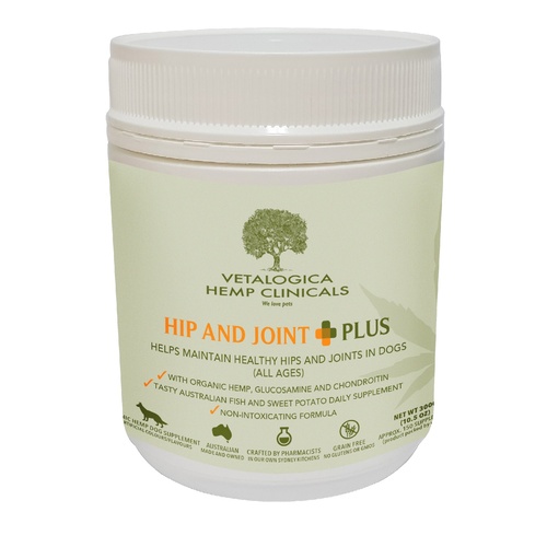 Vetalogica Hemp Clinicals Hip & Joint Plus Dog Supplement 300g main image