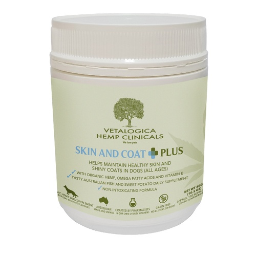 Vetalogica Hemp Clinicals Skin & Coat Plus Dog Supplement 300g main image