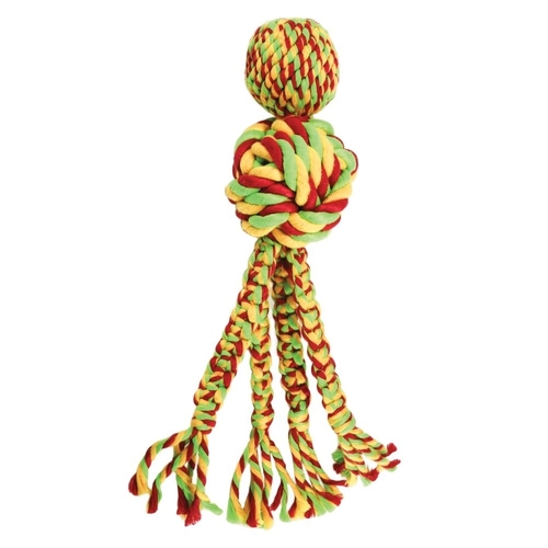 3 x KONG Wubba Weaves Tug Rope Toy for Dogs in Assorted Colours - Large main image