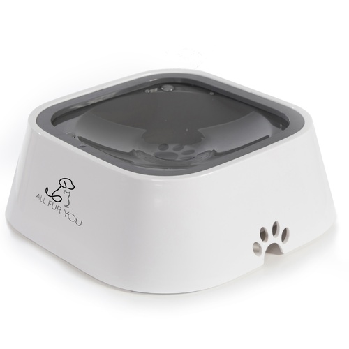 All Fur You Anti Splash Bowl Grey | No Mess Pet Water Bowl 1L main image