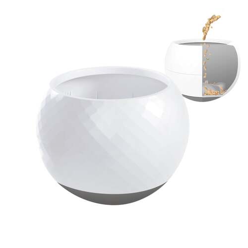 All Fur You Wobbler Slow Feeder Dog Bowl | Prevents Gulping and Bloat - Grey main image