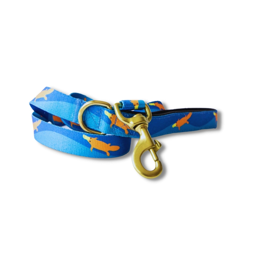 Anipal Piper The Platypus Brass & 100% Recycled Dog Leash main image