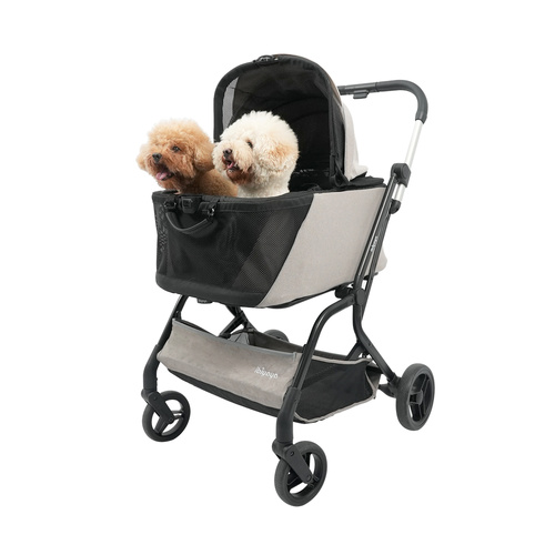 Ibiyaya InstaCollapse 2-in-1 Dog Stroller & Car Seat Carrier | Fold, Go, & Travel with Ease main image