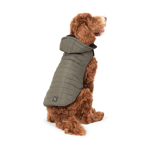 Mog & Bone Waterproof Puffer Dog Jacket Green main image