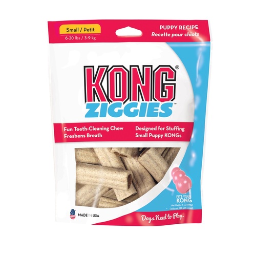 KONG Stuff'N Ziggies Puppy Recipe Breath Freshening Dog Treats - Made in USA - Small - 4 Packs main image