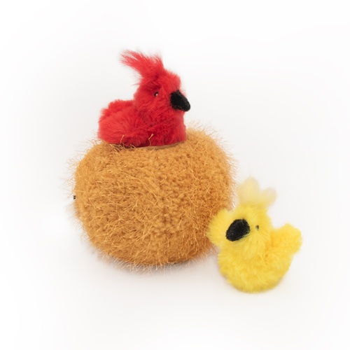 Zippy Paws ZippyClaws Burrow Cat Toy - Birds in Nest  main image