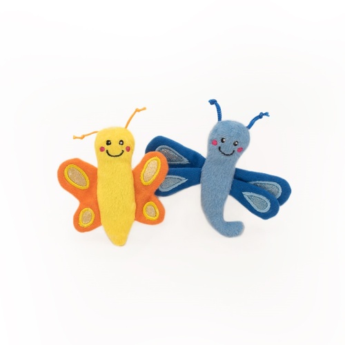 Zippy Paws ZippyClaws Cat Toy - Butterfly and Dragonfly 2-Pack main image