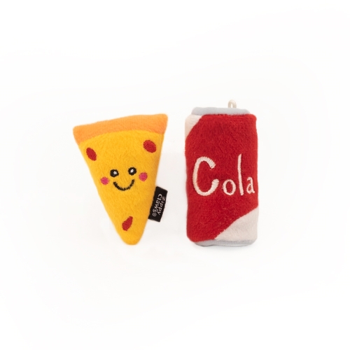 Zippy Paws ZippyClaws NomNomz Cat Toy - Pizza and Cola  main image