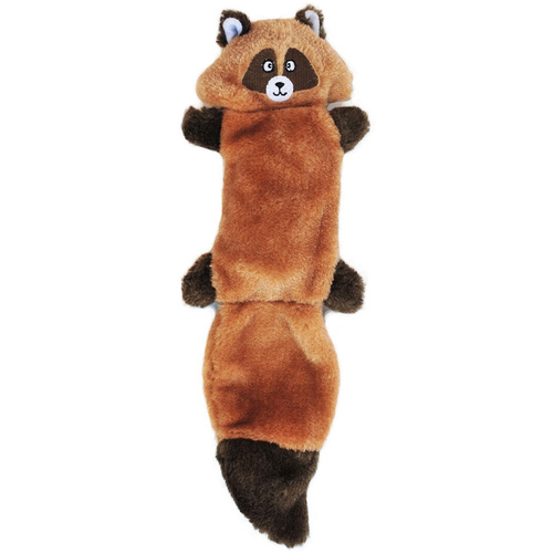 Zippy Paws Stuffing Free Squeaker Dog Toy - Zingy Raccoon main image