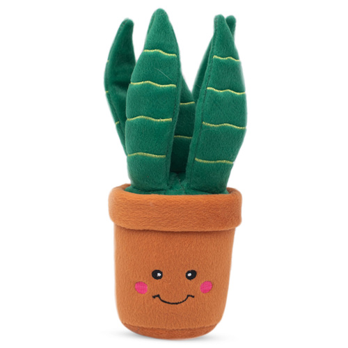 Zippy Paws Plush Squeaker Dog Toy - Snake Plant (Mother in Law's Tongue) main image
