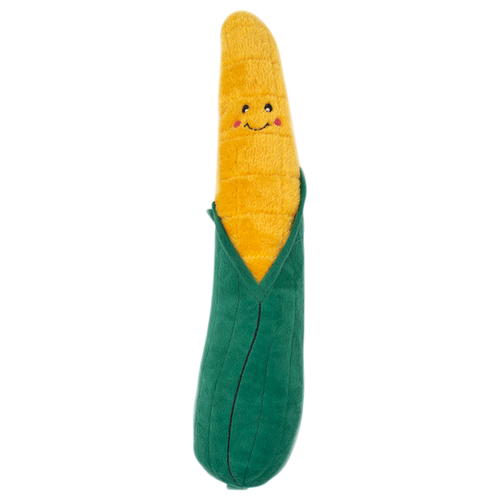 Zippy Paws Plush Squeaky Jigglerz Dog Toy - Corn main image
