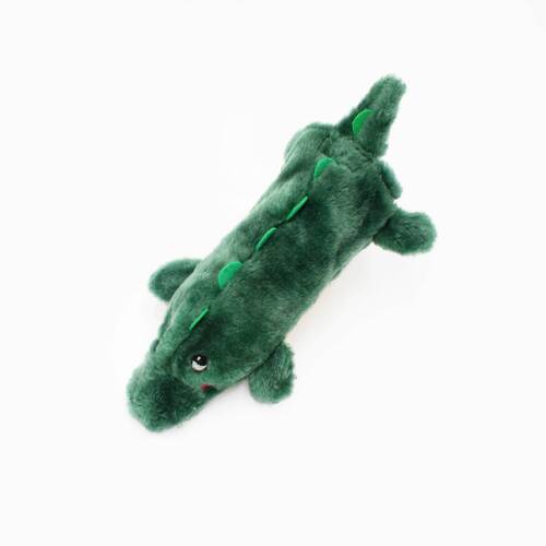 Zippy Paws Crusherz with Replaceable Plastic Squeaker Bottle Dog Toy - Alligator main image