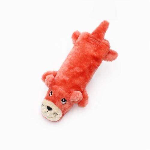 Zippy Paws Crusherz with Replaceable Plastic Squeaker Bottle Dog Toy - Otter main image