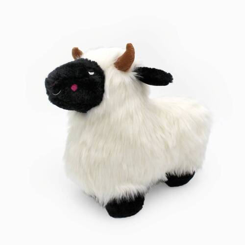 Zippy Paws Wooliez Plush Squeaker Dog Toy - Lettie the Lamb  main image