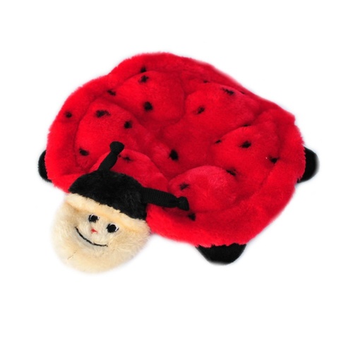 Zippy Paws Squeakie Crawler No Stuffing Speaker Dog Toy - Betsy the Ladybug main image