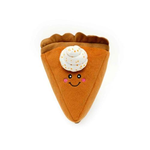 Zippy Paws NomNomz Fall Harvest Plush Squeaker Dog Toy - Pumpkin Pie Slice main image