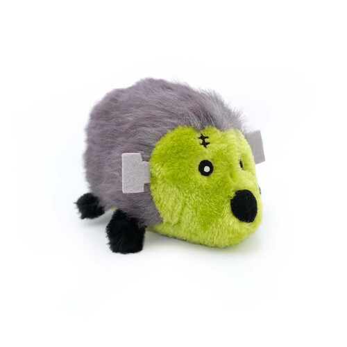 Zippy Paws Plush Squeaker Dog Toy - Halloween Frankenstein Hedgehog main image