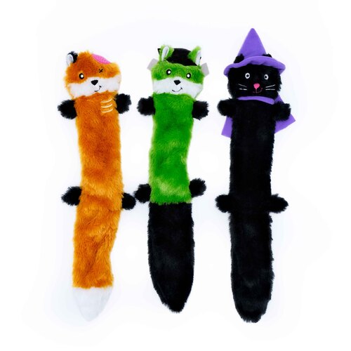 Zippy Paws Halloween Skinny Peltz Squeaker Dog Toy 3-pack Large main image
