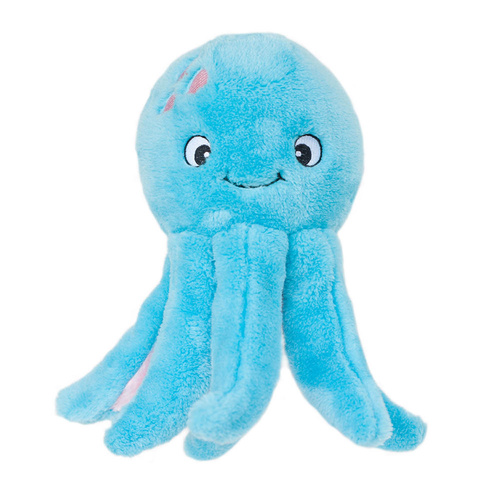Zippy Paws Grunterz Plush Dog Toys - Oscar the Octopus main image