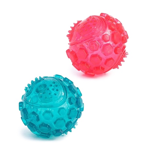 Zippy Paws ZippyTuff Textured Rubber Squeaker Ball Dog Toy main image