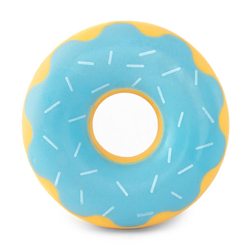 Zippy Paws ZippyTuff Latex Donutz Squeaker Dog Toy - Blueberry main image