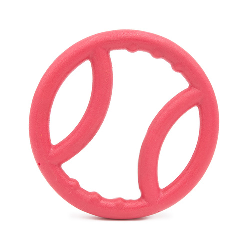 Zippy Paws ZippyTuff TPR Squeaker Ring Tug Dog Toy - Pink main image