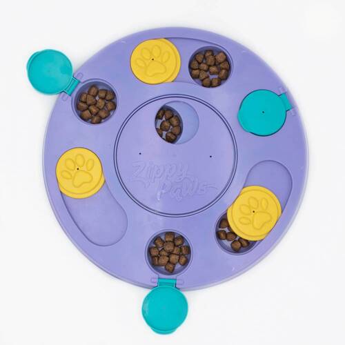 Zippy Paws SmartyPaws Puzzler Feeder Interactive Dog Toy - Purple main image