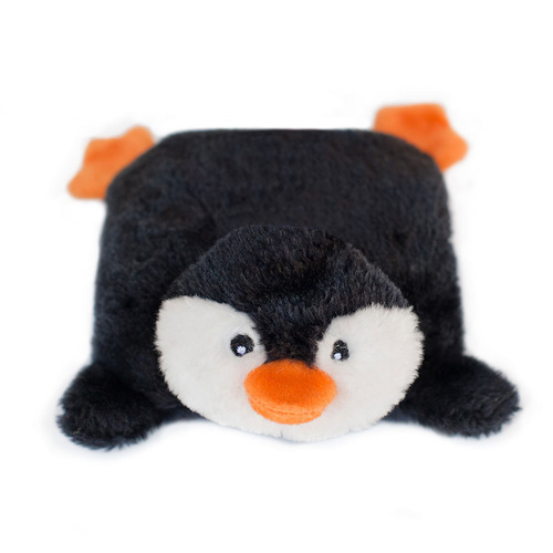 Zippy Paws Christmas Holiday Blaster Squeakie Pad Dog Toy - Penguin