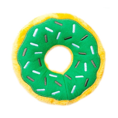 Zippy Paws Donutz Squeaker Dog Toy in a Variety of "Flavours" - Mint Chip main image