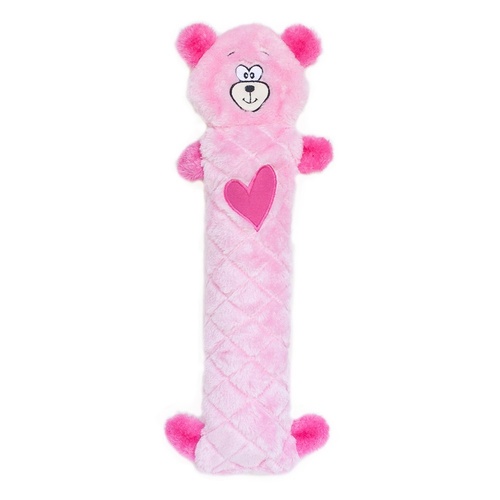 Zippy Paws Jigglerz Shakeable Dog Toy - Pink Bear main image