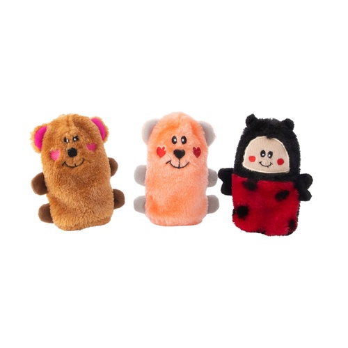 Zippy Paws Valentine’s Squeakie Buddies Squeaker Dog Toys - 3-Pack main image