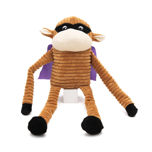 Zippy Paws Crinkle Monkey Long Leg Plush Dog Toy - SuperMonkey main image