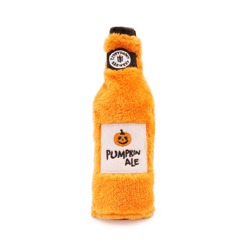 Zippy Paws Happy Hour Halloween Crusherz  Squeaker Bottle Dog Toy - Pumpkin Ale main image