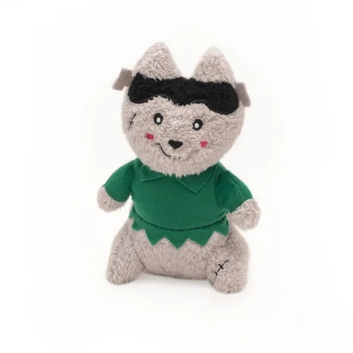 Zippy Paws Holiday Cheeky Chumz Plush Dog Toy - Frankenstein Wolf main image