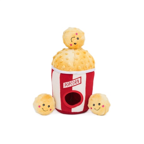 Zippy Paws Burrow Interactive Dog Toy - Popcorn in a Bucket main image
