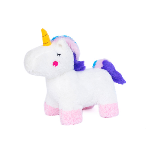 Zippy Paws Snugglerz Plush Squeaker Dog Toy - Charlotte the Unicorn main image