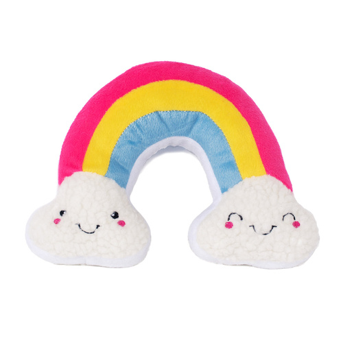 Zippy Paws Squeakie Pattiez Plush Dog Toys - Rainbow main image