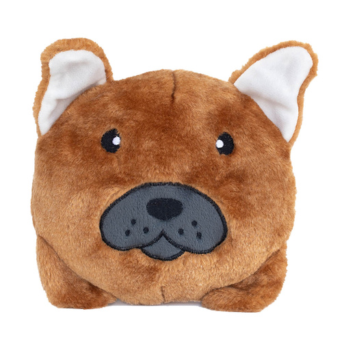 Zippy Paws Plush Squeaker Dog Toys - French Bulldog main image