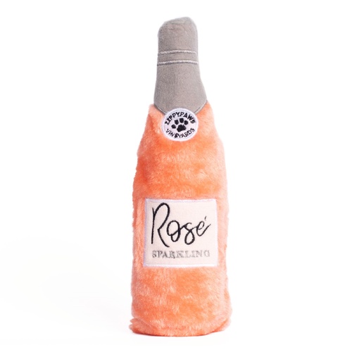 Zippy Paws Happy Hour Crusherz with Replaceable Squeaker Bottle Dog Toy - Rosé main image